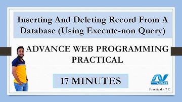 AWP | TYIT(MU) Practical 7C: inserting and deleting record from a database (Using Execute-Non Query)