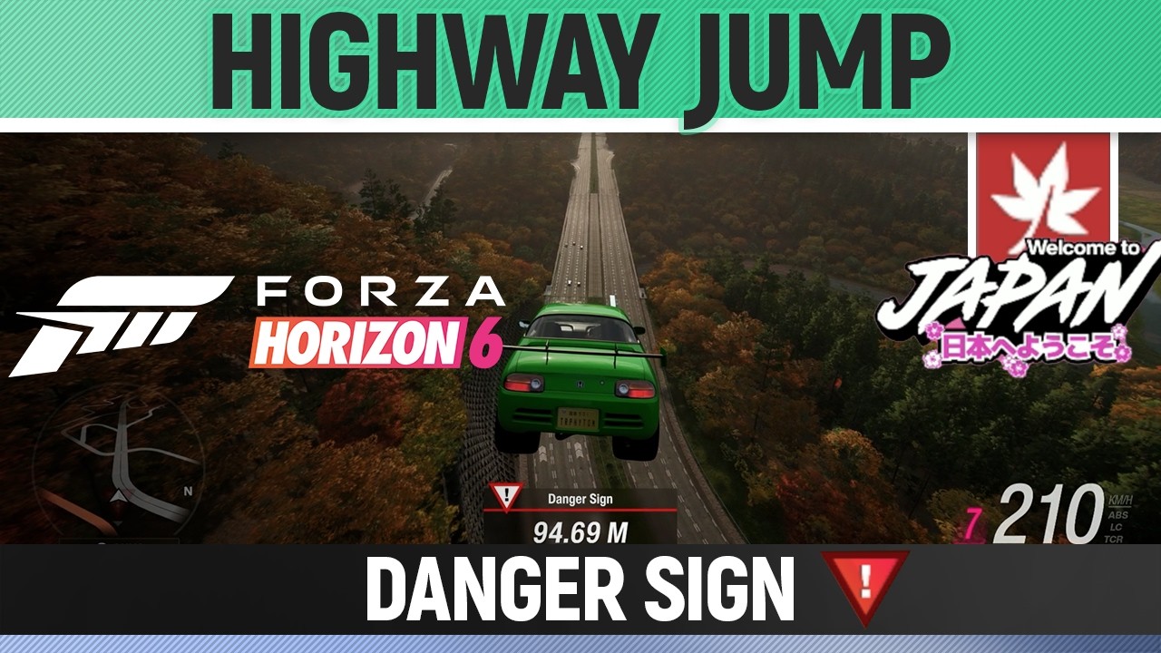 Forza Horizon 6 - Highway Jump - Danger Sign - Festival Playlist