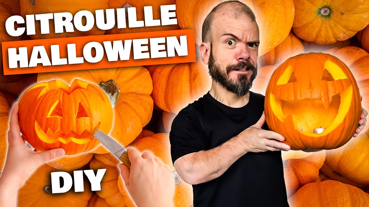 DIY | Faire une Citrouille Halloween 🎃🔪🪚⛏️ - YouTube