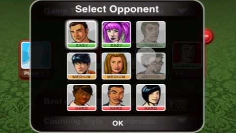 Cribbage King - New Game Selection