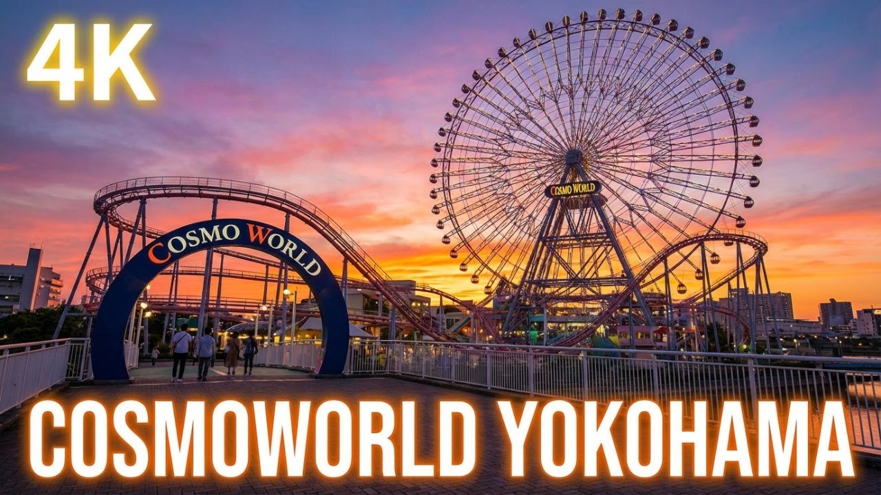 4K- Cosmo World Yokohama Walking Tour