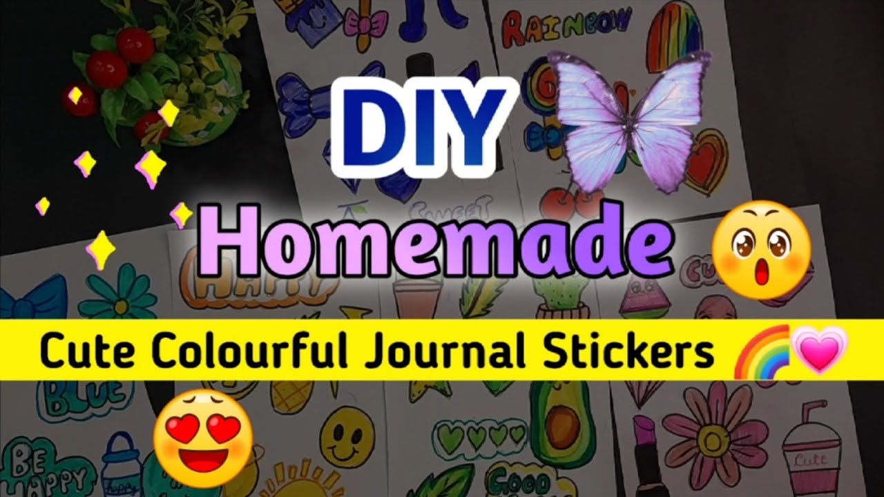 My Handmade sticker book / how to make a sticker book / mini sticker book 