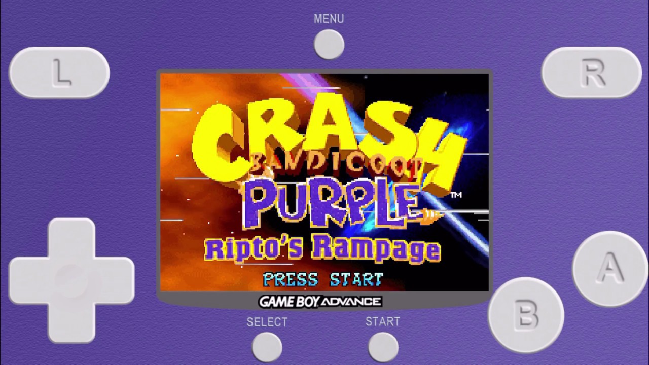 Crash Bandicoot Purple - Ripto's Rampage GBA. Crash Bandicoot Purple: Ripto's Rampage. Mame IOS.