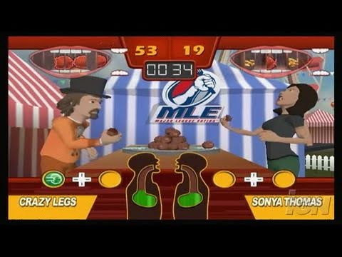 Major League Eating: The Game Nintendo Wii Gameplay -