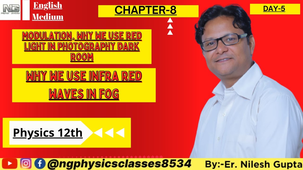 12th Em Ch 8 Day 5 Modulation, Why We Use Red Light in Photography Dark ...