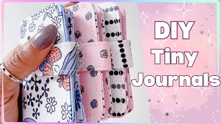 How to make Tiny Mini Journals / Travelers Notebook / Easy Project / DIY