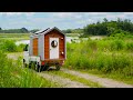 【車中泊】河川敷たけのこランチ｜軽トラックキャンピングカーの旅