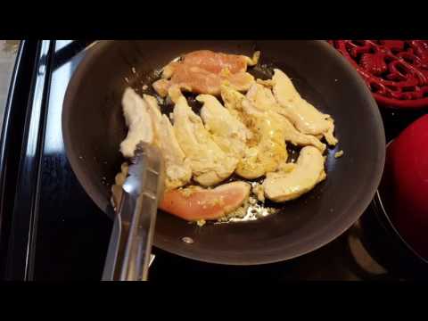 Creamy Garlic Chicken Tenderloins Dinner