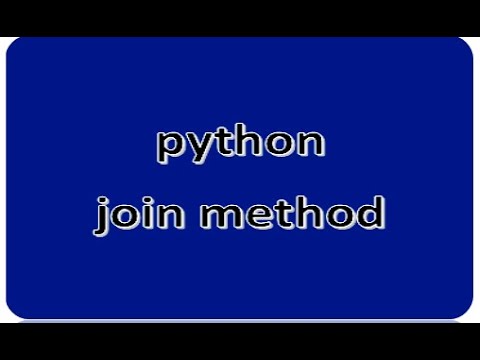 python join method (join function)