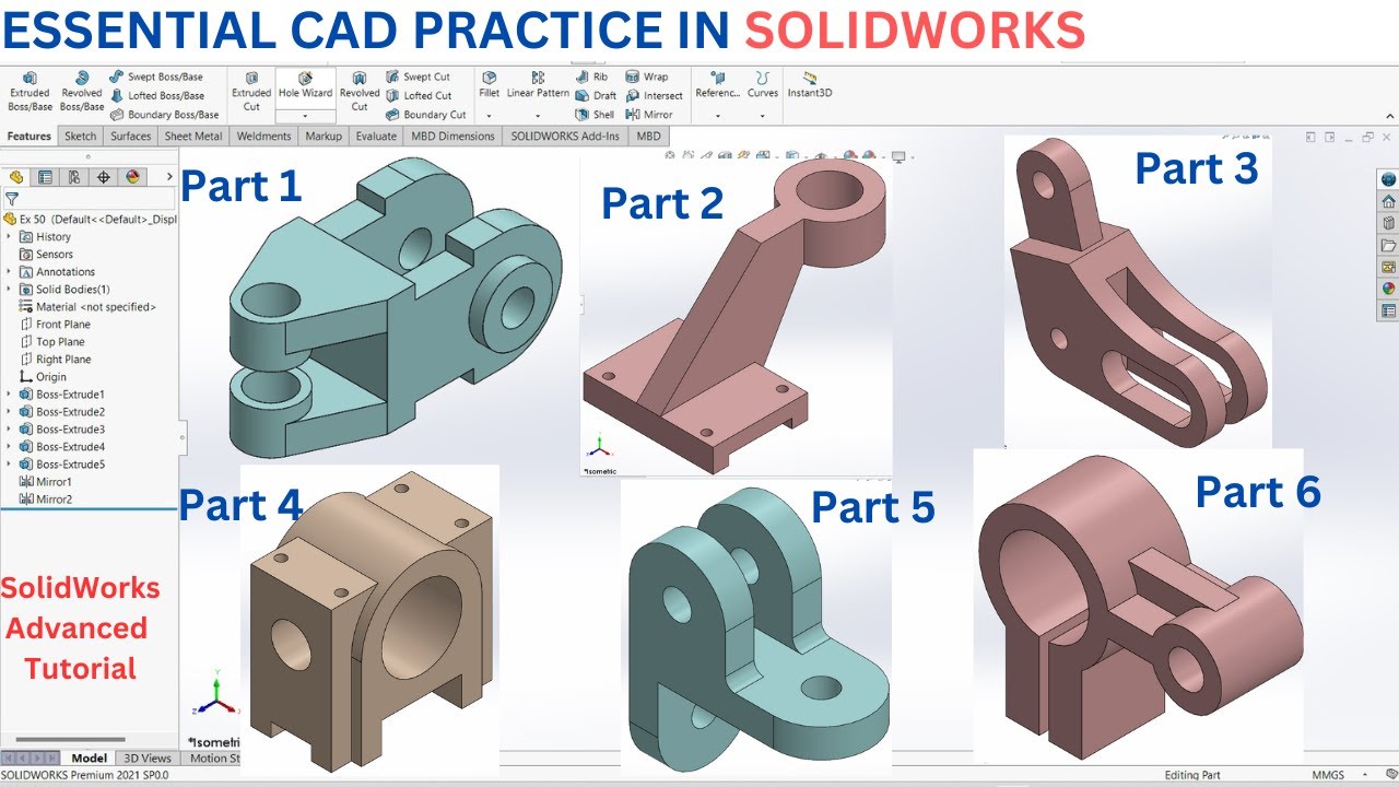 Solidworks Part Modeling View The Ultimate Guide to Part Modeling in SolidWorks - YouTube