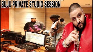 BUJU BANTON PRIVATE STUDIO SESSION WITH DJ KHALID AFTER surprise visit  to JA.  (Unstoppable tv)