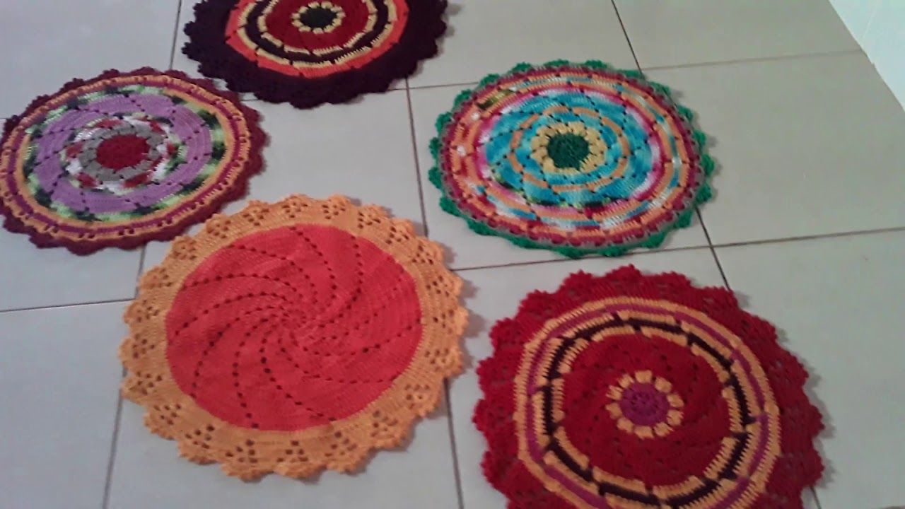 #TAPETE DE CROCHE COLORIDO