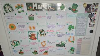 March 2026 Calendar Reset | Sped Up   #whiteboard #calendar #organization