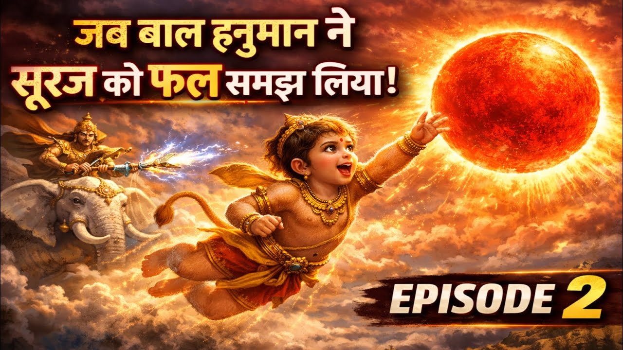 जब बाल हनुमान ने सूर्य को फल समझकर निगलने की कोशिश की | Episode 2 | Hanuman Tried To Eat The Sun 😱