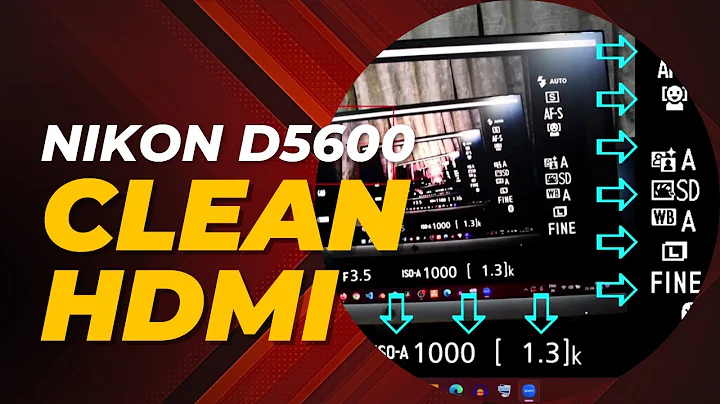 How to get Clean HDMI Output From Nikon D5600 and get Maximum Resolution