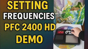 How to set specific frequencies pfc 2400 hd orgone generator demo