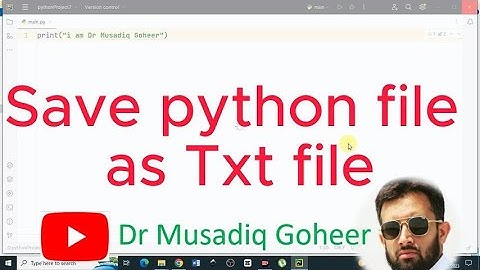 Save Python file as Txt file