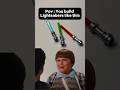 POV : You Build LEGO Lightsabers Like This