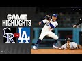 Rockies vs dodgers game highlights 6124  mlb highlights