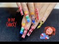 CHUCKY HALLOWEEN NAIL ART! | Watch Me Work