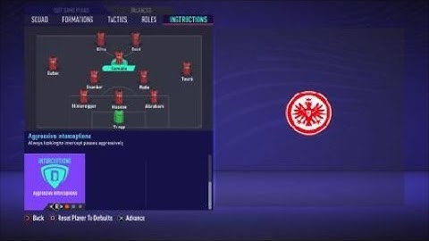 FIFA 21 Custom Tactics-Recreate 3-4-1-2  Eintracht Frankfurt + Instructions  Replicate real system