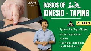 BASICS OF KINESIO-TAPING : ALL YOU NEED TO KNOW - CLASS 2 ( TYPES, APPLICATION, METHODS etc.