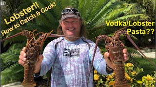 How To Catch & Cook Lobster Like A Pro! Awesome Vodka Lobster Pasta Recipe.