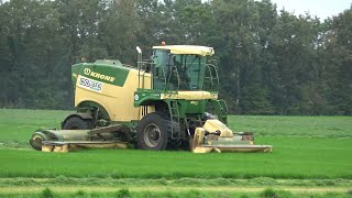 Gras direct op zwad maaien met Krone BigM 450 (2023)