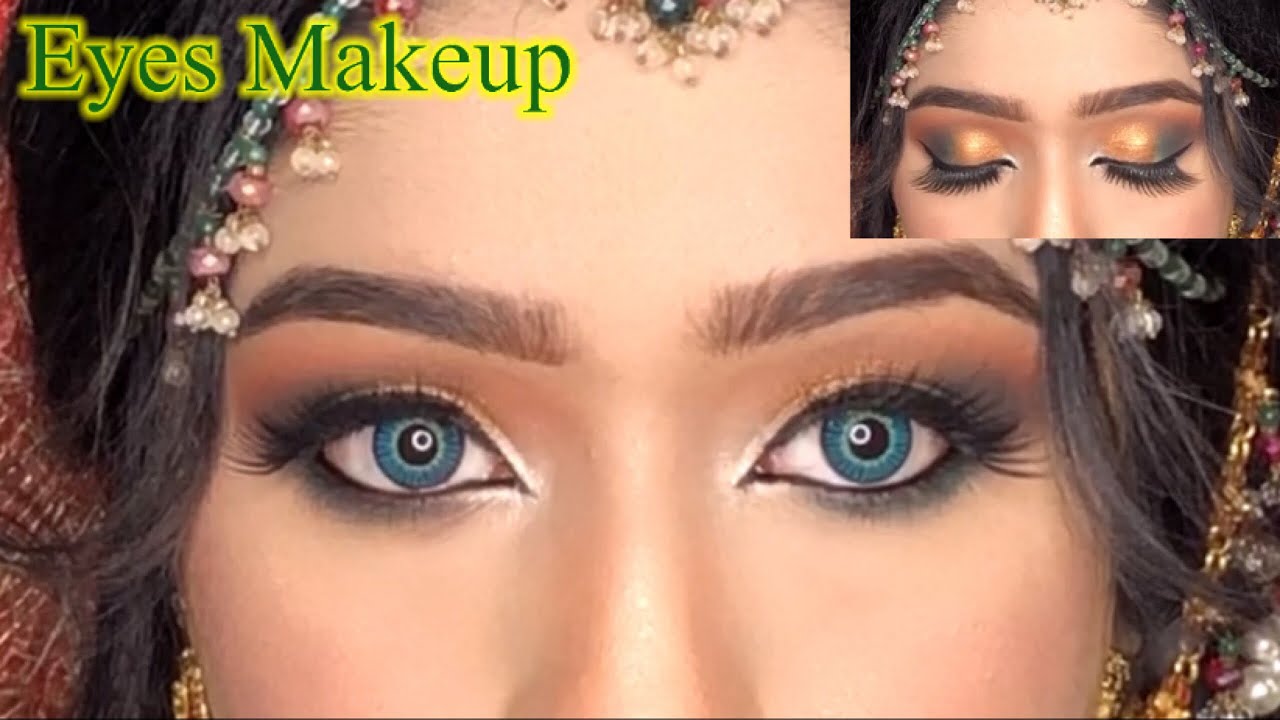 Copper Green eyes makeup step by step Blush with Amna YouTube
