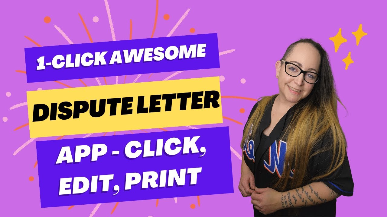 Brand New Dispute Letter App - Click, Edit, Print! | Credit Sweep Dispute Letters