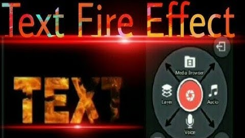 How to make Text fire effect  #kinemaster pro. video tutorial text edit with fire effec.
