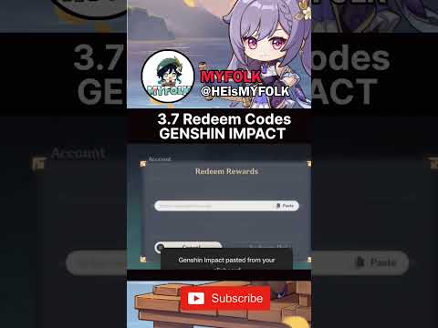 Hurry 300 Primogems Giving Redeem Codes 3.7 Genshin Impact #primogems #genshinlivesteam #redeemcode