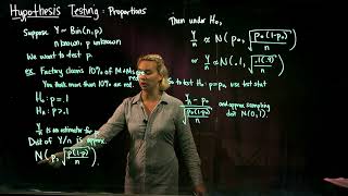8. Hypothesis Testing: One Proportion