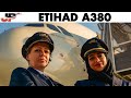 Etihad airways airbus a380 pilotes sophie  shaima