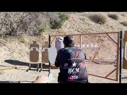 Taran ⚡️ crushin' a stage at a Southwest Pistol League USPSA Match💥