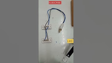 One Bulb Two Switch Connection| One Bulb Control By Two Switch| Staircase Wiring #shorts