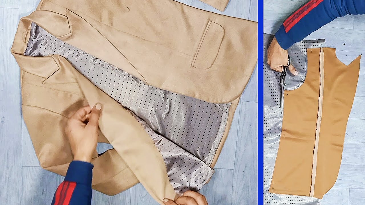 تفصيل جاكيت نسائي | بأسهل طريقه |  تركيب البطانه | جاكت بكول ريفيرا | الجزء الثالث | sewing shop