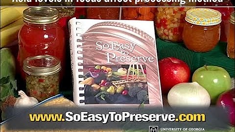So Easy to Preserve: Acid levels in foods affect processing method