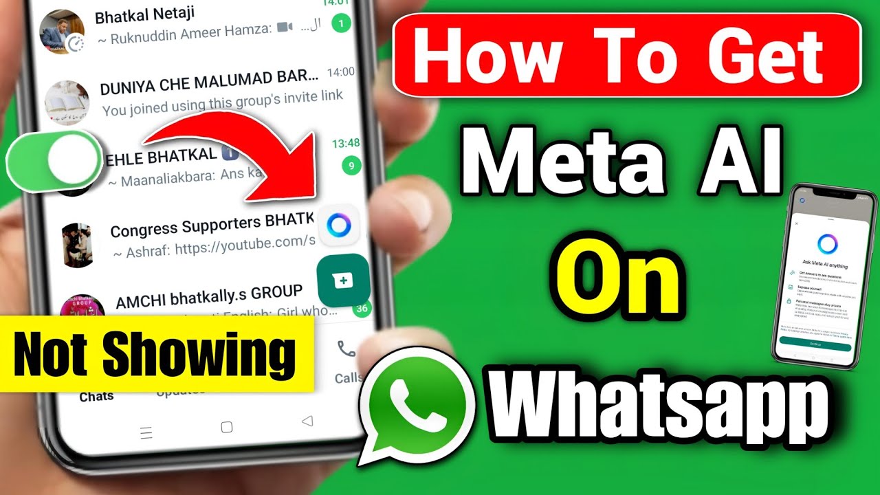 How To Get Meta Ai On Whatsapp 2024 | Meta Ai Option Not Showing On ...