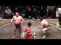 Takarafuji VS. Tomokaze - Grand Sumo Tournament - May 21, 2019 - Day 10 Kokugikan (Tokyo)