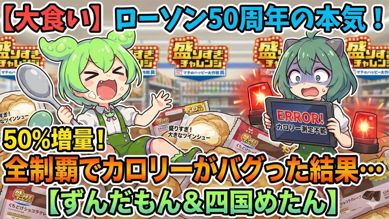 【検証】ローソンの盛りすぎチャレンジは本当に得なのか？通常版と比較して分かった衝撃の事実と神スイーツの正体【食レポ】