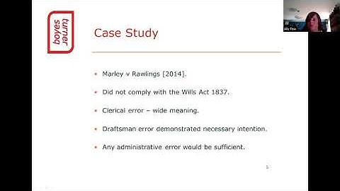 Contentious Probate Webinar: Part 3-  Rectification of Wills