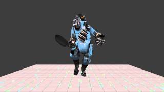 HLMV: pyrobot running with frying pan