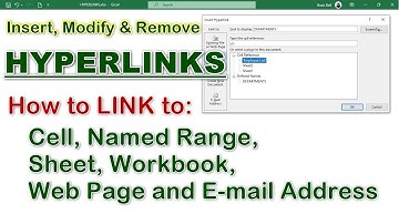 Excel Hyperlink Basics: Use Create Hyperlink Dialog to Create, Modify, and Remove Links