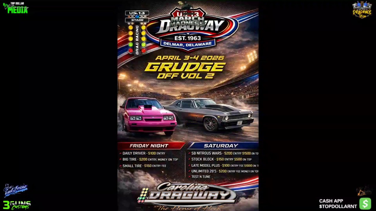Mike Hill presents March Madness Live from Carolina Dragway