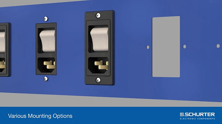Compact connector with circuit breaker and filter
