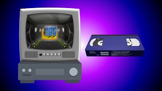 (SIMULATION OF CRT TV AND VCR) Opening of VHS Tapes Associated with UBV (Blue Tape)