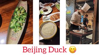 Eating Beijing Duck || Traditionally cooked Beijing Duck||vlog