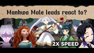 Manhwa Male Leads react to Strong Female Characters || 2x SPEED || W.I.P