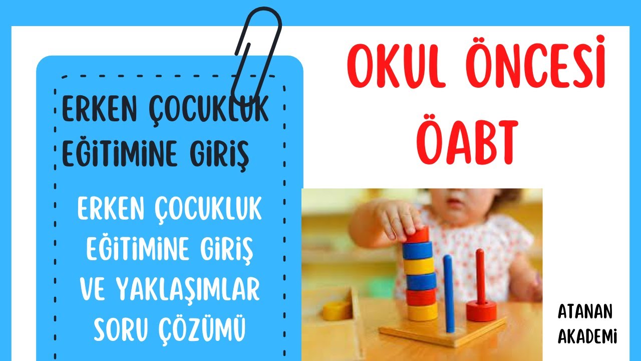 Erken Çocukluk Eğitimine Giriş Ve Yaklaşımlar Soru Çözümü